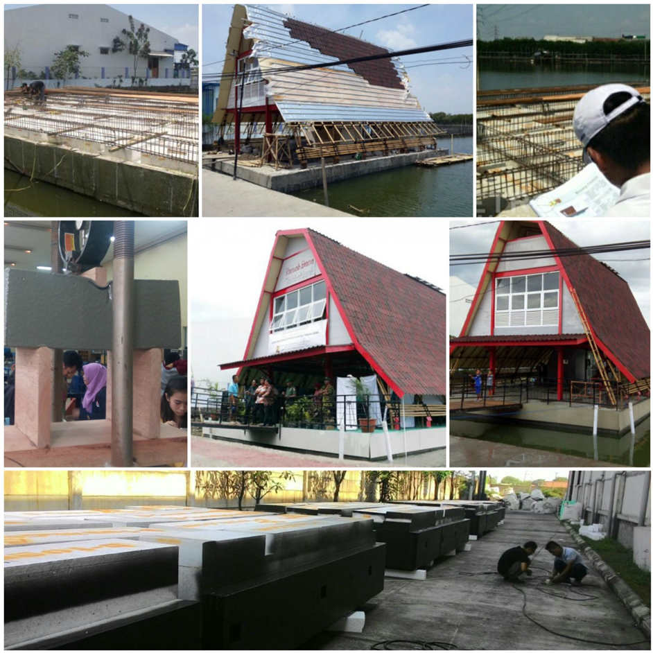 Polyurea Coating for Floating House